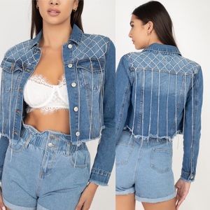 Blinged Out Denim Jacket